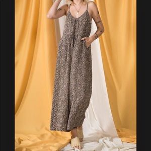 All The Time - Cheetah Print Jumpsuit